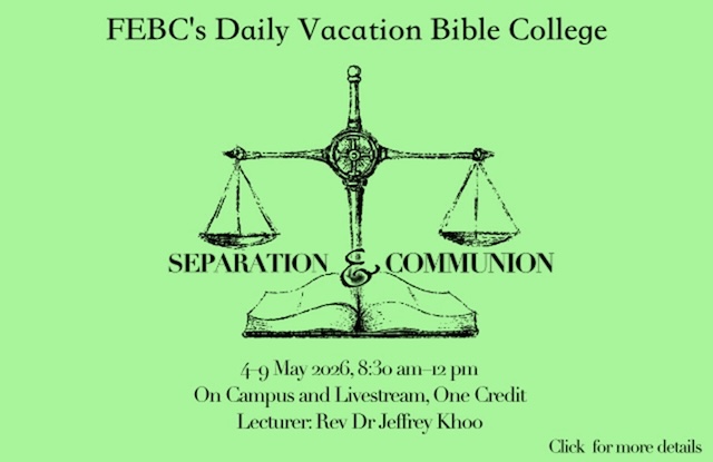 Daily Vacation Bible College 2026 May
